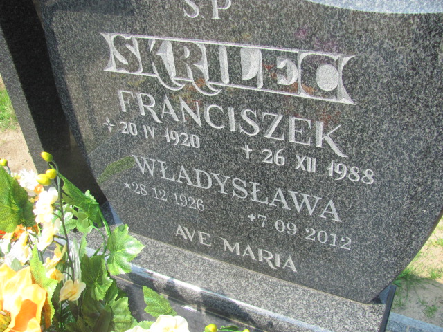 Władysława Skrilec 1926 Resko - Grobonet - Wyszukiwarka osób pochowanych