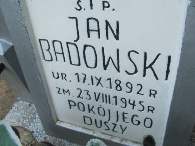 Jan Badowski 1892 Resko - Grobonet - Wyszukiwarka osób pochowanych