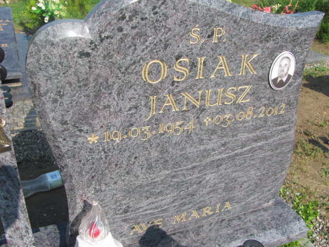 Janusz Osiak 1954 Resko - Grobonet - Wyszukiwarka osób pochowanych